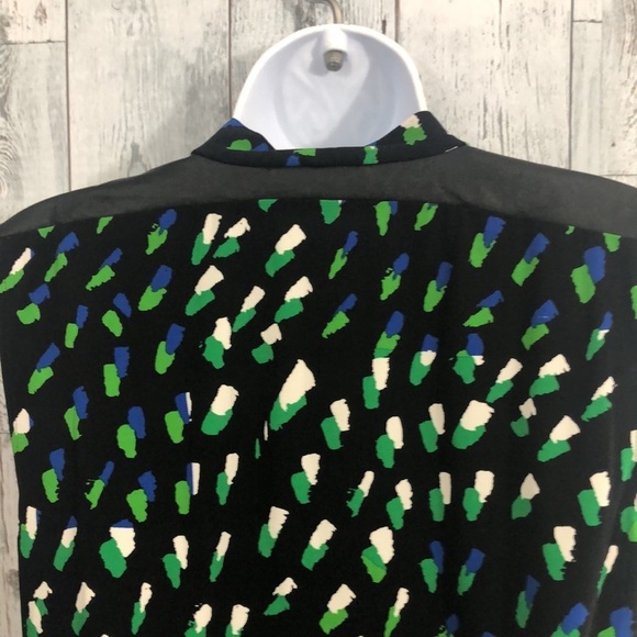 Chaus Slouching Neck Synthetic Leather Top Small - Picture 5 of 11